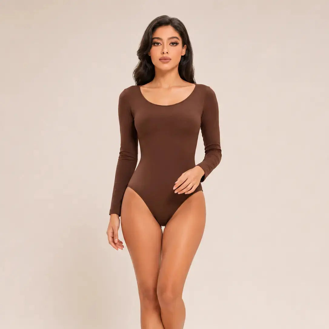Body gainant marron femme