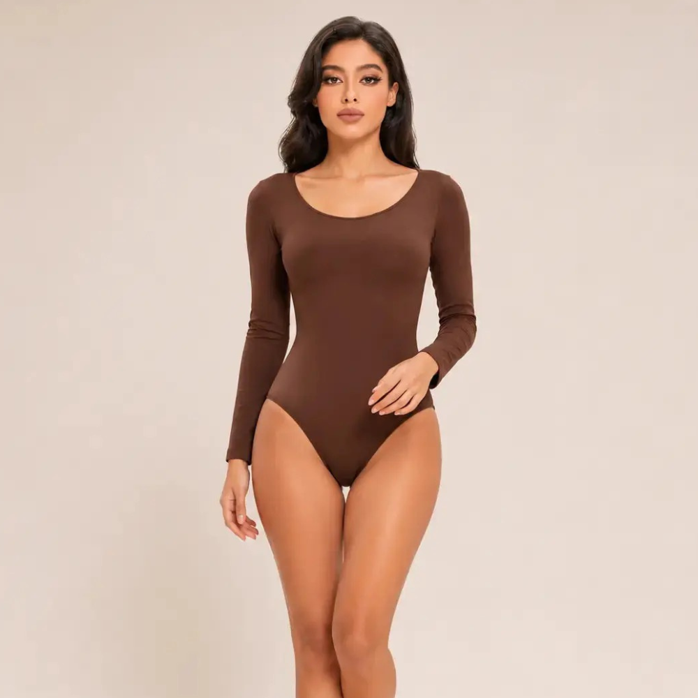 Body gainant femme marron