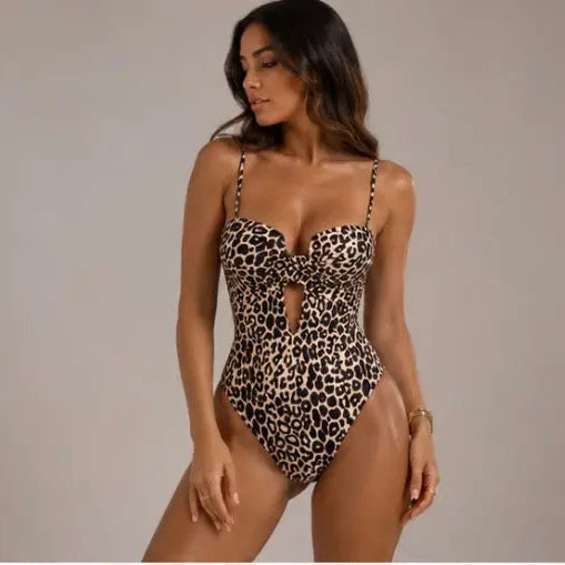 Maillot de bain gainant leopard